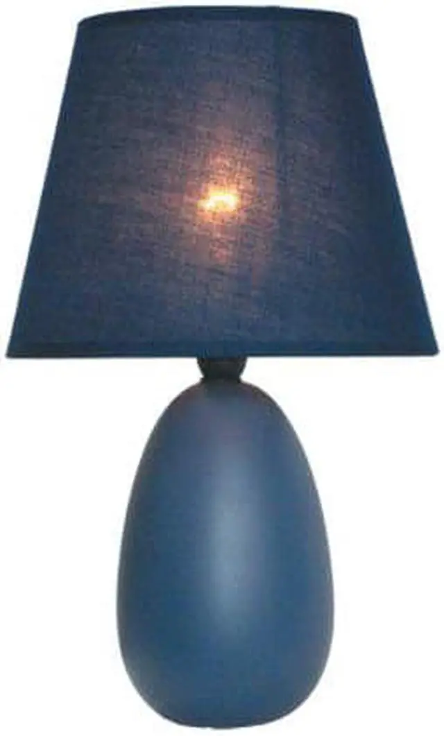 Alt view image 6 of 12 - Simple Designs Mini  Egg Oval Ceramic Table Lamp
