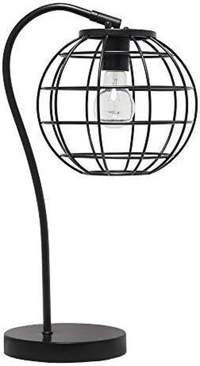 Alt view image 7 of 15 - Lalia Home Arched Metal Cage Table Lamp, Black