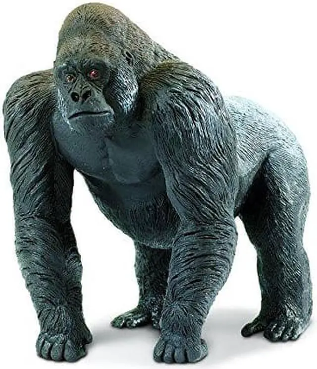 Alt view image 7 of 7 - Wildlife Wonders Silverback Gorilla  Safari Ltd Animal Educational Toy Figure