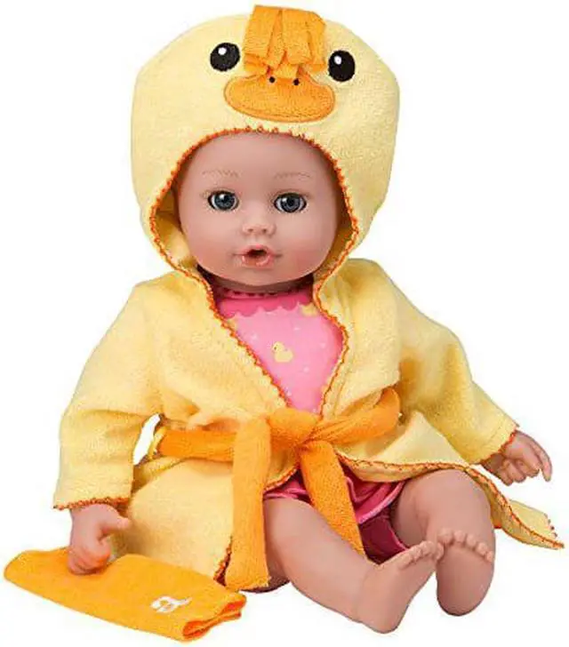 Alt view image 3 of 3 - adora bathtime baby "ducky" 13" fun kids bathtub water / shower / swimming pool time play soft cuddly toy play doll for toddler kids & children 1+