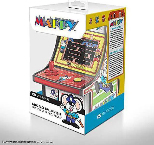 Alt view image 17 of 20 - MY ARCADE Bandai Namco MAPPY 6" Micro Arcade Machine Portable Handheld Video Game