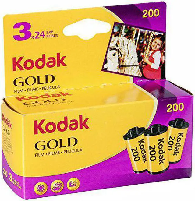 Alt view image 5 of 7 - Kodak 6033971 Gold 200 Film (Purple/Yellow)