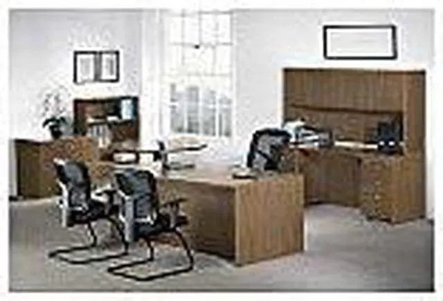 Alt view image 9 of 14 - Lorell Keyboard Tray 26" Walnut 69992
