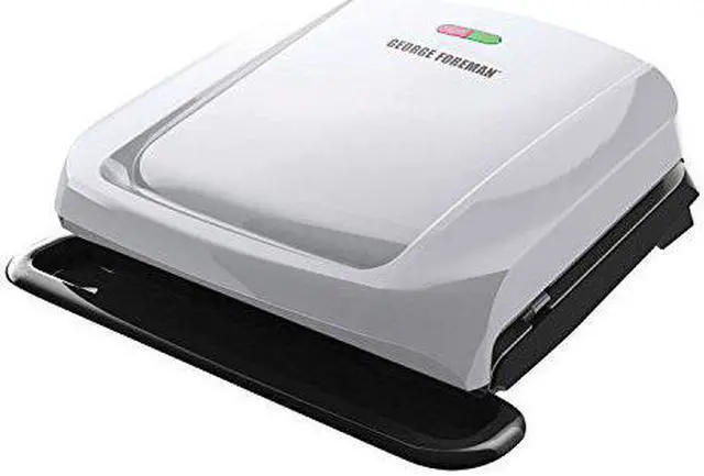 Alt view image 4 of 9 - George Foreman 4-Serving Removable Plate & Panini Grill Platinum GRP1060P