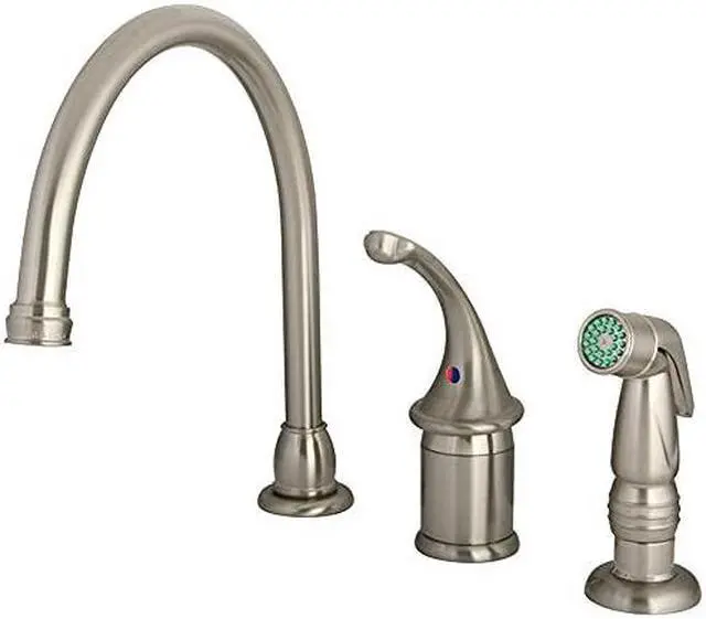 Alt view image 5 of 7 - Kingston Brass KB3818GLSP Kitchen , Faucet, Satin Nickel