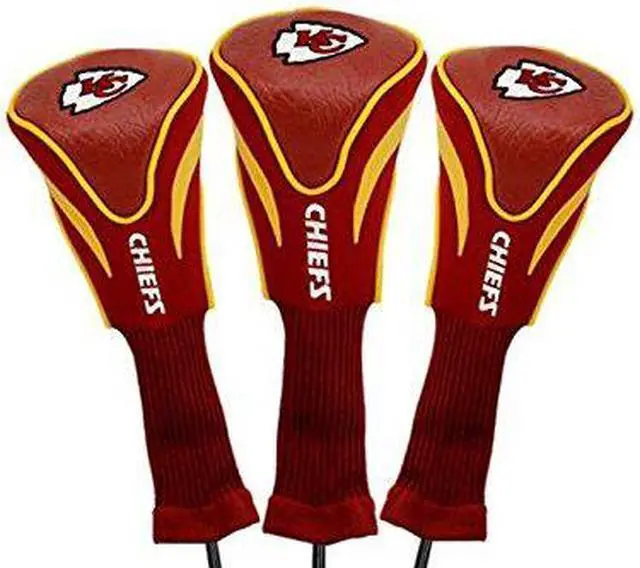 Alt view image 6 of 7 - Team Golf 31494 Kansas City Chiefs 3 Pack Contour Fit Headcover