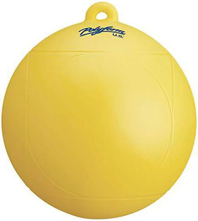 Alt view image 5 of 6 - Polyform Water Ski Slalom Buoy - Yellow - WS-1-YELLOW