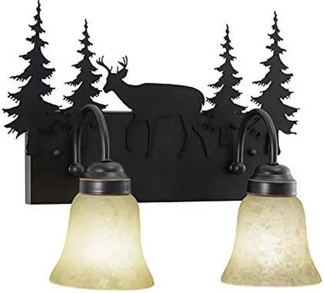 Alt view image 3 of 10 - Vaxcel Bryce 2L Vanity Burnished Bronze - VL55402BBZ