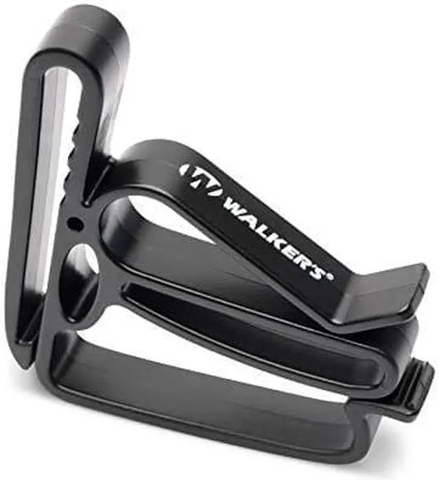 Main image of Walkers Game Ear Belt Clip Holder for Ear Muffs, Glasses, Rope, Ect, Black, One Size (GWP-BELTLOOP)