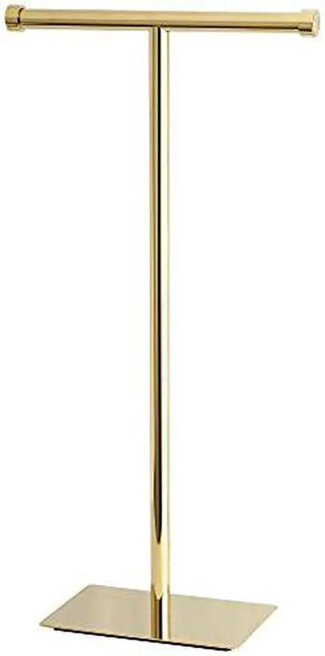 Alt view image 6 of 8 - Kingston Brass CC8102 Claremont Freestanding Toilet Paper Stand, Polished Brass