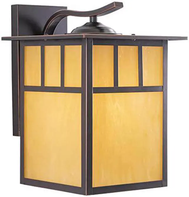 Alt view image 2 of 8 - vaxcel ow37293bbz mission 10inch outdoor wall light, burnished bronze