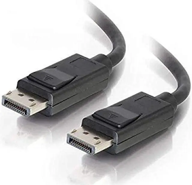 Alt view image 6 of 7 - C2G 54424 DisplayPort Cable with Latches M/M, 8K UHD Compatible - Digital Audio Video, Black (20 Feet, 6.09 Meters)