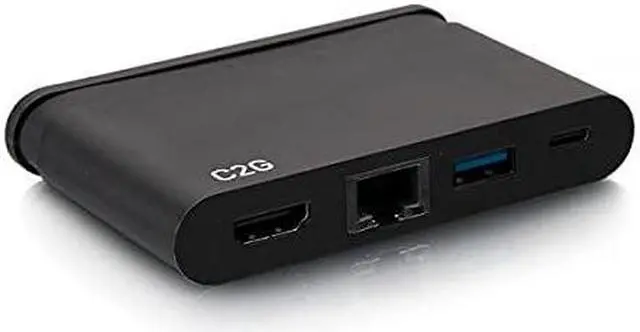 Alt view image 13 of 13 - C2G USB C Dock with HDMI USB Ethernet USB C & Power Delivery up to 100W C2G54455