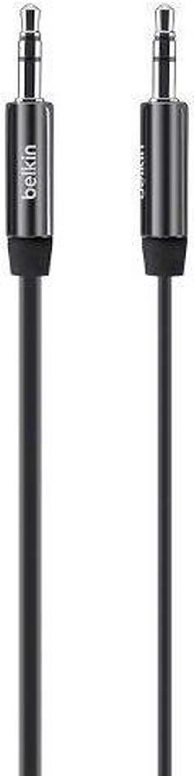 Alt view image 7 of 10 - BELKIN COMPONENTS AV10127TT03-BLK CABLE,3.5MM AUDIO,M/M,FLAT,STRAIGHT,NIC