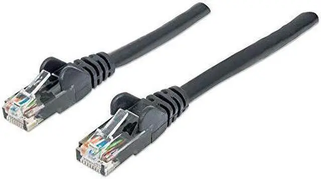 Alt view image 5 of 10 - Intellinet 342049 Intellinet Patch Cable, Cat6, UTP, 3', Black - PVC cable jacket for flexibility and durability with snag-free boots to protect the RJ45 connectors