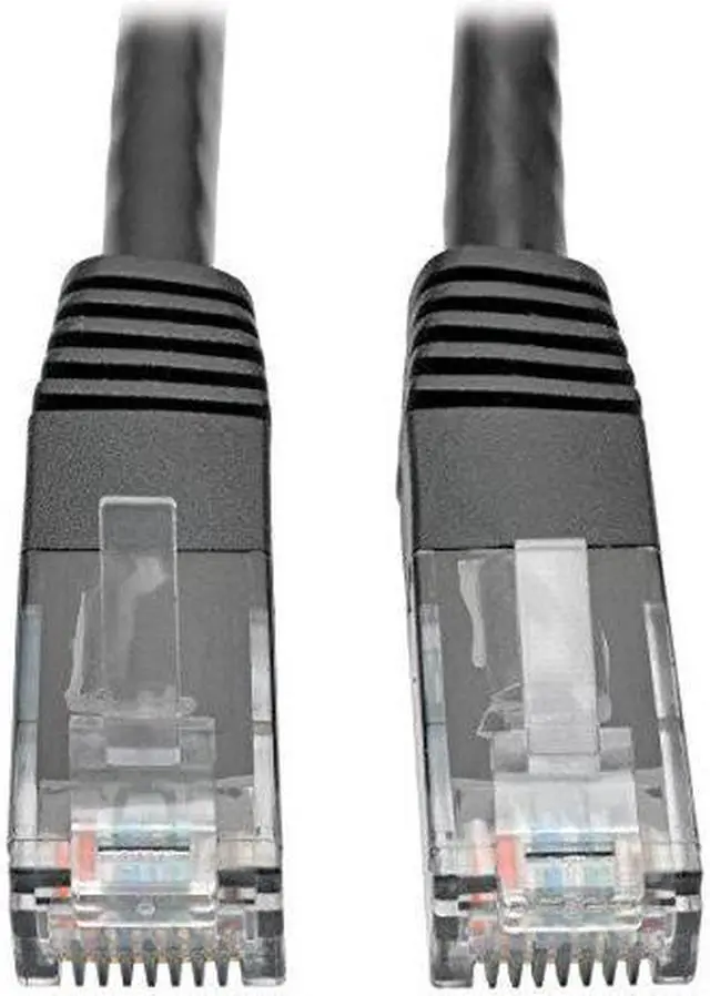 Alt view image 5 of 9 - Tripp Lite Cat6 Gigabit Molded Patch Cable, 20 ft. RJ45 (M/M), 550MHz 24 AWG Black 20' (N200-020-BK)