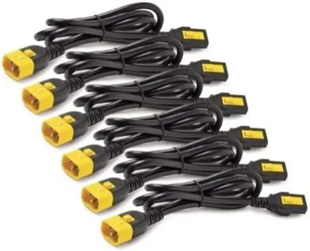 Alt view image 7 of 8 - APC AP8704S-NAX590 Power Cord Kit (6 Ea) Locking C13 To C14