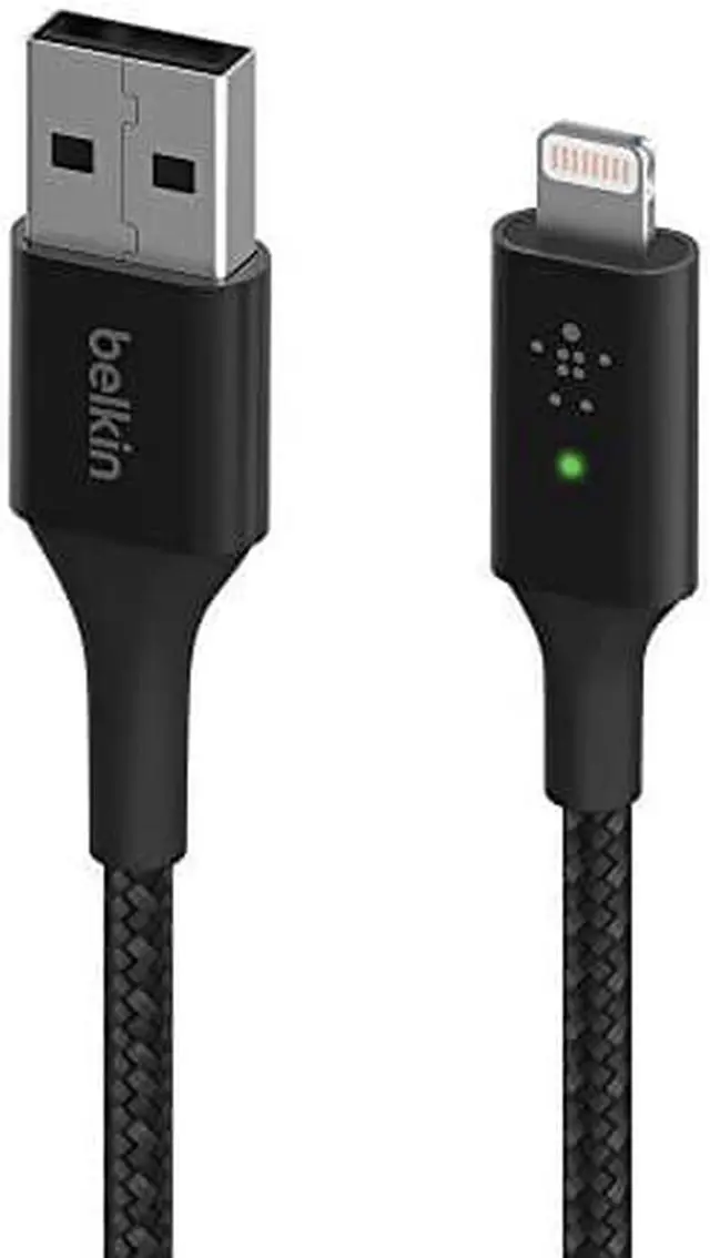 Alt view image 2 of 2 - Belkin 4ft Lightning/USB Data Transfer Cable, Black CAA007bt04BK