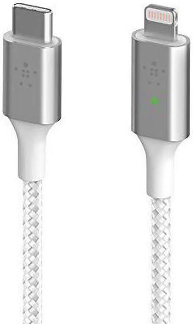 Alt view image 2 of 2 - Belkin 4ft Lightning/USB-C Data Transfer Cable CAA006bt04WH
