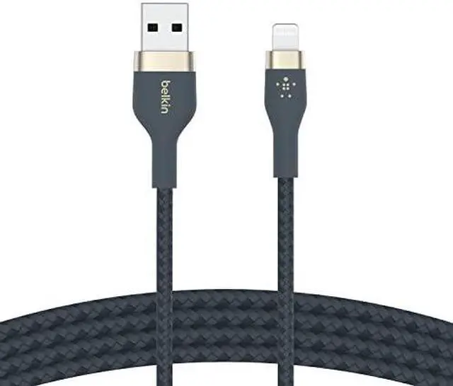 Alt view image 10 of 11 - BELKIN BOOST CHARGE PRO Flex Blue USB-A Cable with Lightning Connector - 6.56 ft.