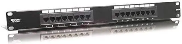 Alt view image 17 of 18 - TRENDnet TC-P16C6 16-Port Cat.6 Patch Panel