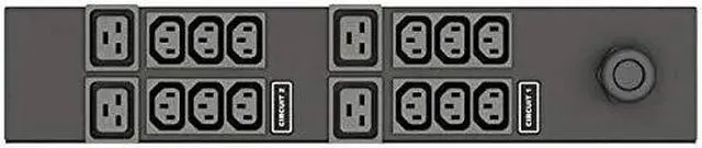 Alt view image 3 of 3 - Liebert Vertiv VP7811B Horizontal 16-Outlet (12xC13/4xC19) Monitored Rack PDU