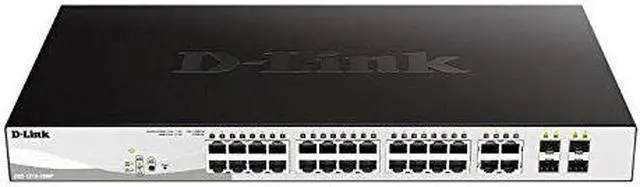 Alt view image 13 of 20 - D-Link 28-Port Layer 2 Smart Managed Gigabit Poe Switch
