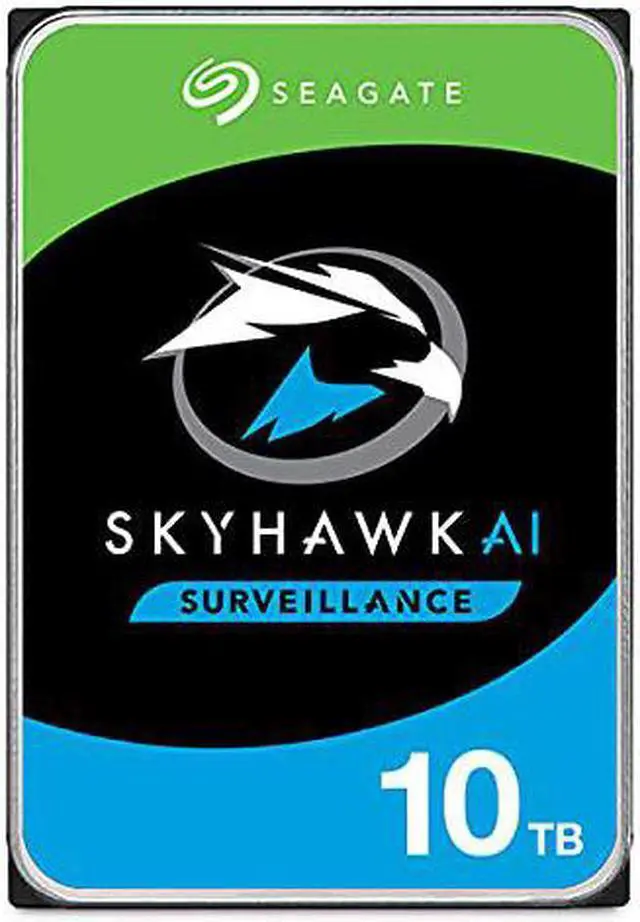 Alt view image 3 of 11 - seagate skyhawk ai 10tb video internal hard drive hdd - 3.5 inch sata 6gb/s 256mb cache for dvr nvr security camera system with in-house rescue services (st10000ve001)
