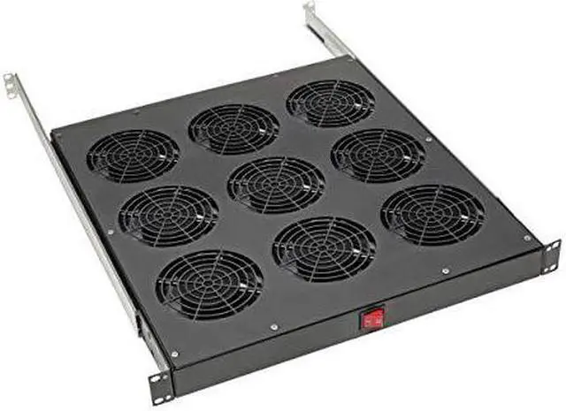 Alt view image 12 of 15 - Tripp Lite SRFANTRAY9 Fan Tray - 9 Fan - 1U - 19" - 864 CFM - Upflow Air Discharge Pattern