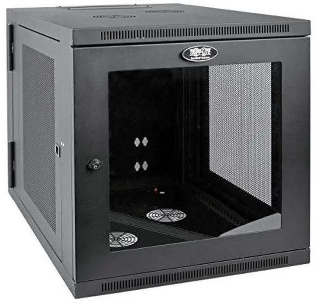 Alt view image 9 of 15 - Tripp Lite SRW12US33G SmartRack 12U Server-Depth Wall-Mount Rack Enclosure Cabinet