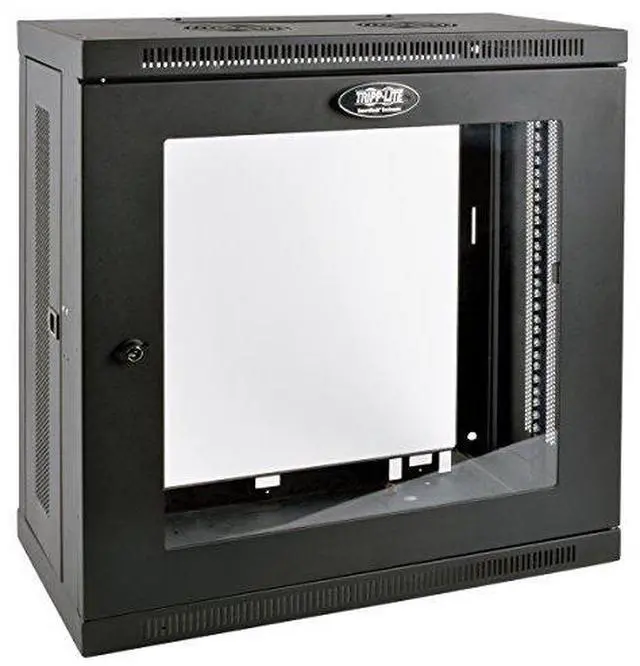 Alt view image 7 of 10 - Tripp Lite 12U Wall-Mount Rack Enclosure Server Cabinet with Clear Acrylic Window, Low-Profile Patch-Depth (SRW12U13G)