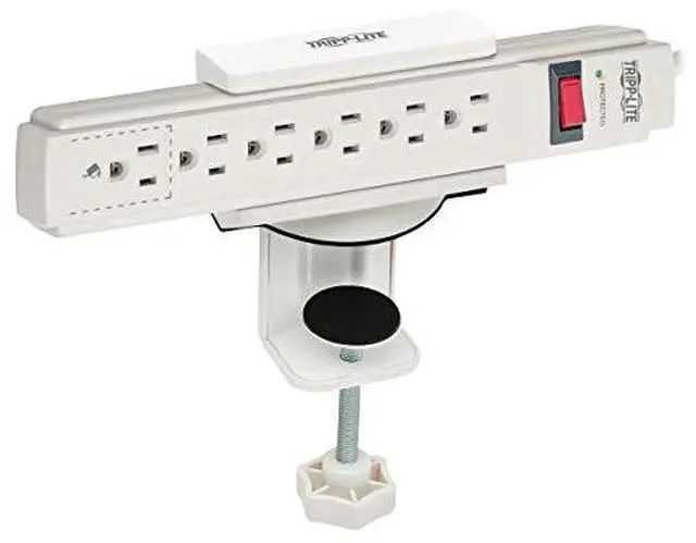Alt view image 4 of 11 - Eaton Tripp Lite Series Clamp-On Power Strip Holder White CLAMPUSW