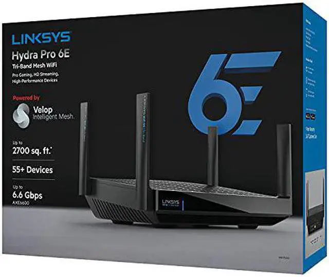 Alt view image 6 of 7 - Linksys Hydra Pro 6E: Tri-Band Mesh WiFi 6E Router