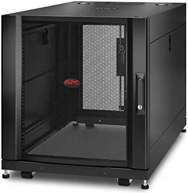 Alt view image 4 of 9 - APC NetShelter SX - Rack - cabinet - black - 12U - 19"