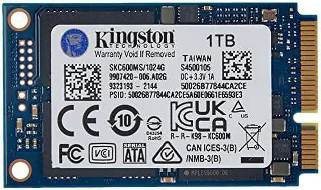 Alt view image 18 of 20 - 1024G SSD KC600 SATA3 MSATA