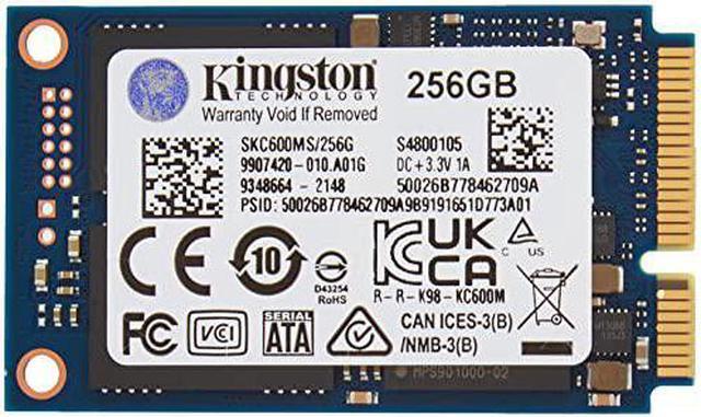 Alt view image 8 of 20 - Kingston KC600 256GB MSATA Internal Solid State Drive SKC600MS/256G
