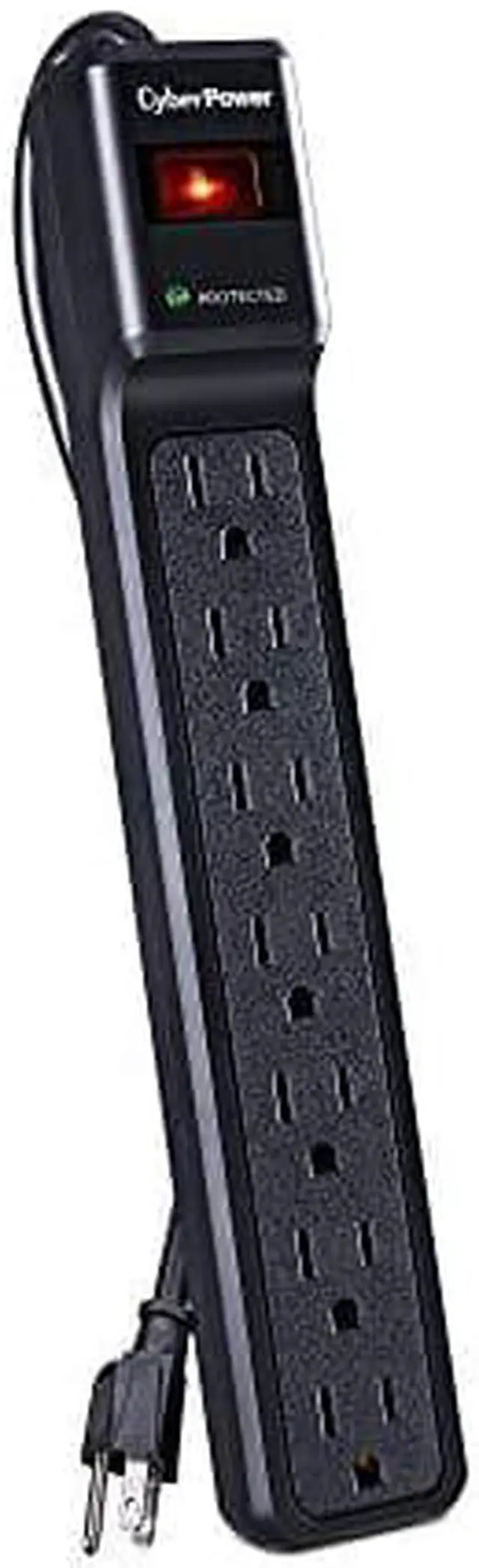 Alt view image 14 of 15 - CyberPower Systems USA CSB7012 CyberPower CSB7012 Essential 7-Outlets Surge Suppressor with 1500 Joules and 12FT Cord - 7 x NEMA 5-15R - 1500 J - 125 V AC Input