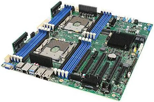 Alt view image 9 of 11 - Intel S2600STBR Server Motherboard - Intel C624 Chipset - Socket P - Intel Optane Memory Ready - SSI EEB - 2 TB DDR4 SDRAM Maximum RAM - DIMM, RDIMM, LRDIMM - 16 x Memory Slots - 12 x SATA Interfaces MPN:S2600STBR