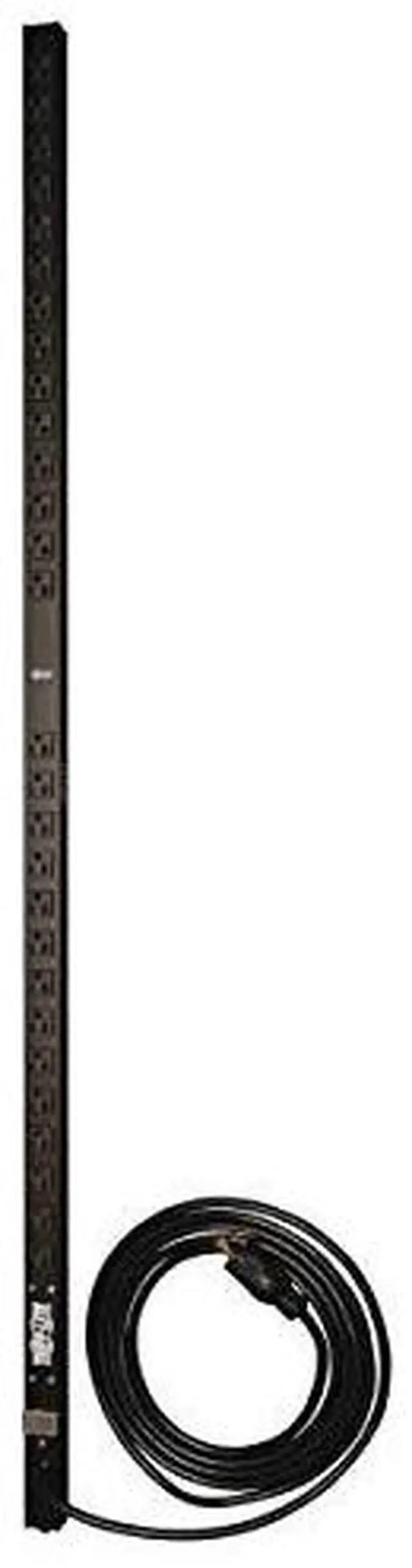 Alt view image 7 of 15 - Tripp Lite PDUV20-60 28-Outlet PDU - Basic - NEMA 5-20P, NEMA L5-20P - 28 x NEMA 5-15/20R - 120 V AC - 0U - Vertical - Rack-mountable