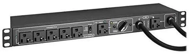 Alt view image 12 of 20 - Tripp Lite PDU Hot Swap with Manual Bypass 15A 6 5-20R 2 5-20P Inputs PDUB201U