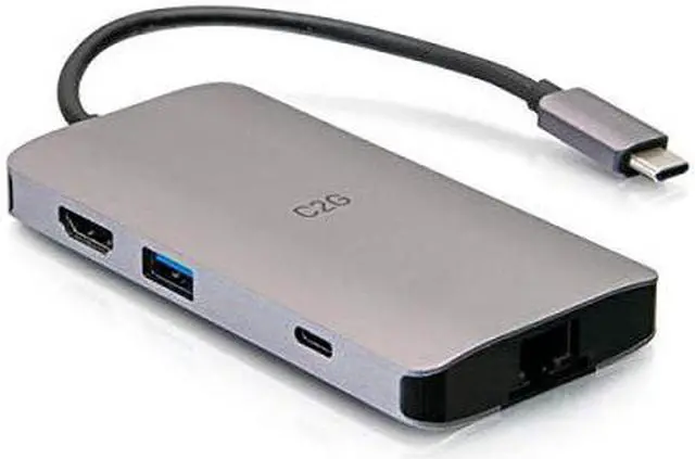 Alt view image 6 of 16 - C2G 54458 100W USB-C Mini Docking Station