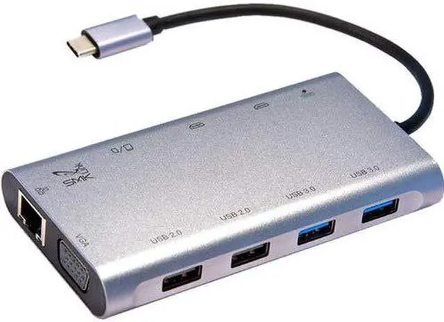 Alt view image 7 of 19 - SMK-LINK VP6950 USB C 100W Mini Docking Statio