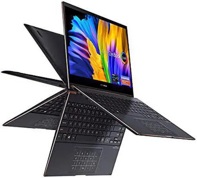 Alt view image 12 of 20 - Asus ZenBook Flip S UX371 UX371EA-XH76T 13.3" Touchscreen Convertible Notebook - FHD - Intel Core i7 11th Gen i7-1165G7 - 16GB RAM - 1TB SSD - Jade Black - Windows 11 Pro - Intel Iris Xe Graphics