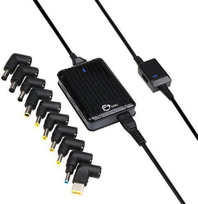 Alt view image 17 of 19 - SIIG Ultra-Compact Universal Laptop Power Adapter - 90W