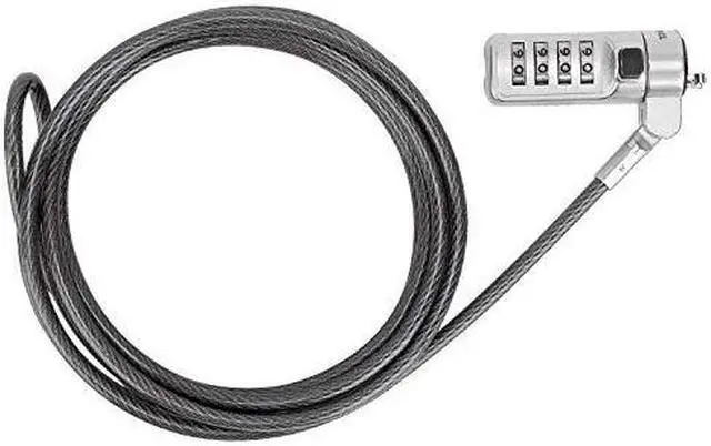 Alt view image 18 of 20 - Targus DEFCON Cable Lock - Resettable - Galvanized Steel - 6.50 ft - For Notebook - ASP66GLX