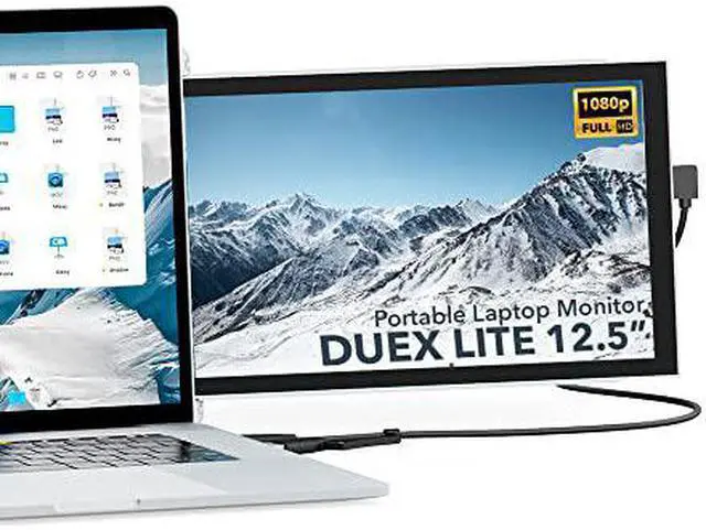 Alt view image 15 of 19 - Mobile Pixels DUEX Lite 12.5" 16:9 FHD Portable Laptop LCD Monitor, Cool White