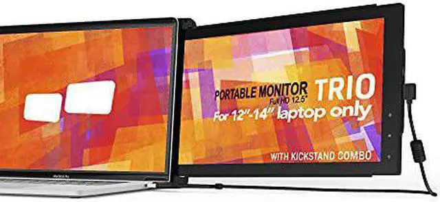 Alt view image 5 of 7 - Mobile Pixels TRIO 12.5" 16:9 Full HD Portable Laptop LCD Monitor, Gray, 2-Pack