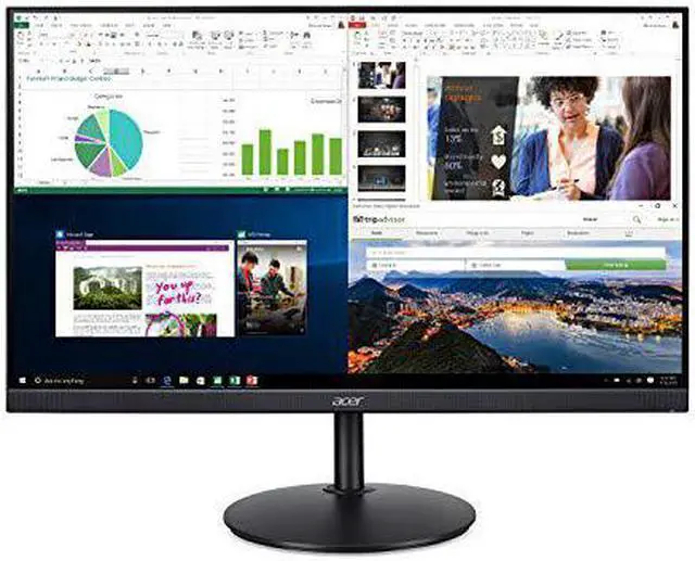 Alt view image 10 of 20 - Acer CB272 bmiprx 27" Full HD (1920 x 1080) IPS Zero Frame Home Office Monitor with AMD Radeon FreeSync - 1ms VRB, 75Hz Refresh, Height Adjustable Stand with Tilt & Pivot (Display, HDMI & VGA ports)