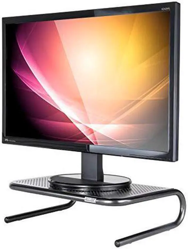Alt view image 20 of 20 - Allsop Metal Art Jr. Monitor Stand 14-Inch Wide Platform - Pearl Black (30165)