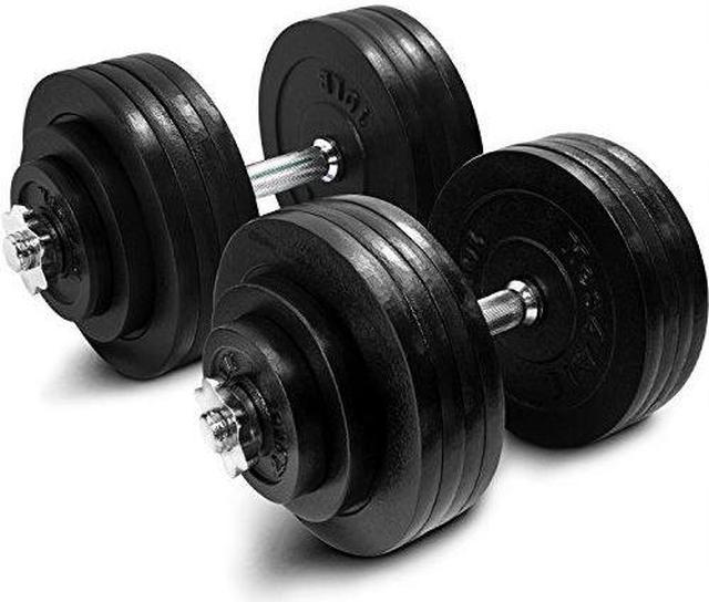 Yes4All 1 inch Cast Iron Weight Plates for Dumbbells, Standard